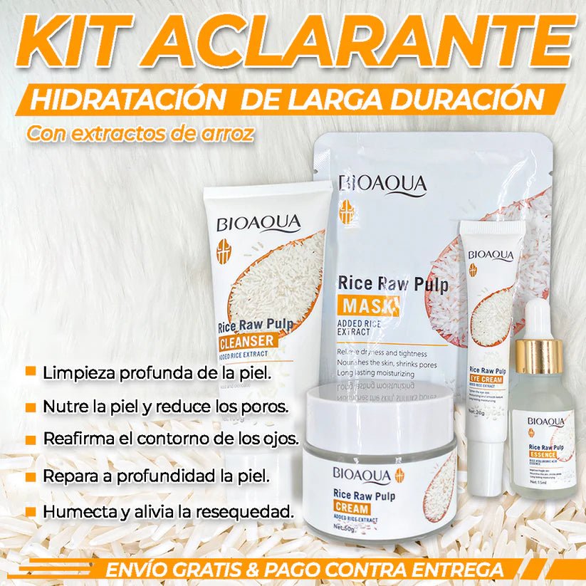 BioAqua® | Combo Aclarante de Arroz - whitecloudsdominicana